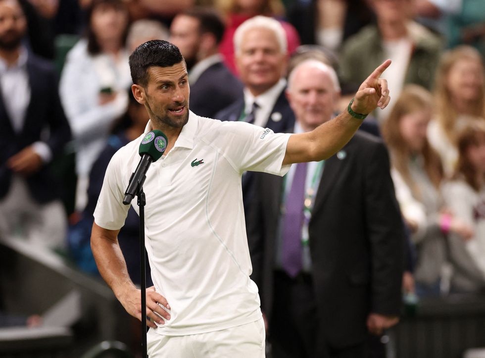 Novak Djokovic didn't take kindly to the noise from the crowd