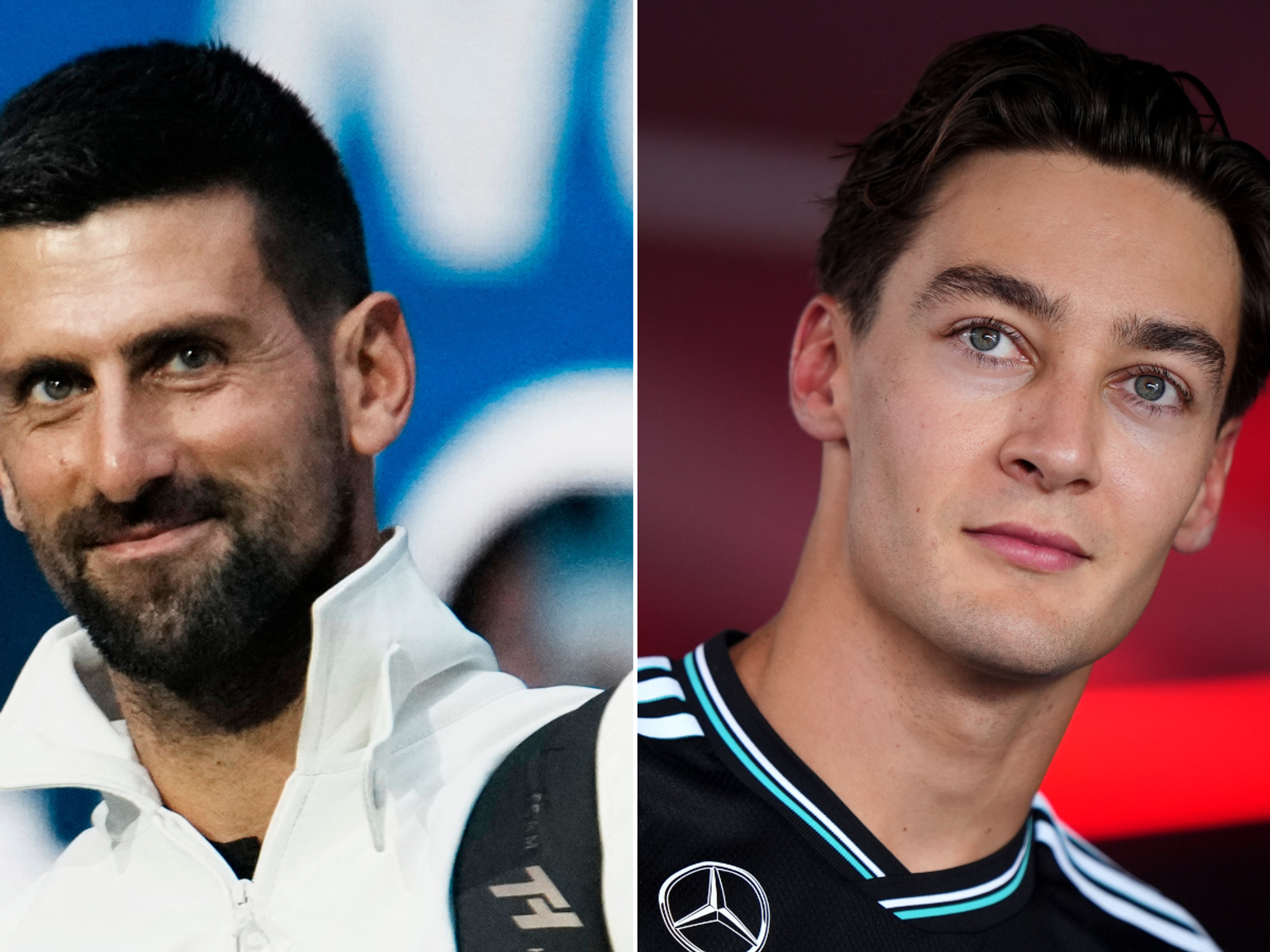 Novak Djokovic, George Russell