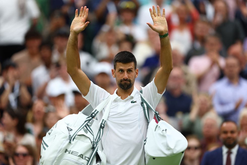 Novak Djokovic is gunning to win his eighth Wimbledon title
