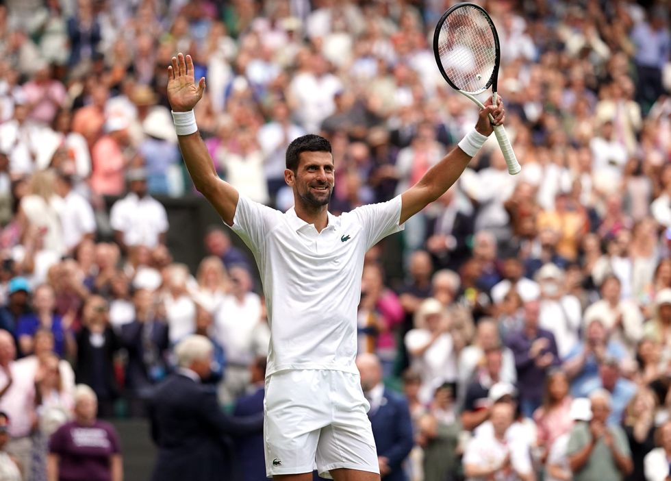 Novak Djokovic is through to yet another Wimbledon semi-final