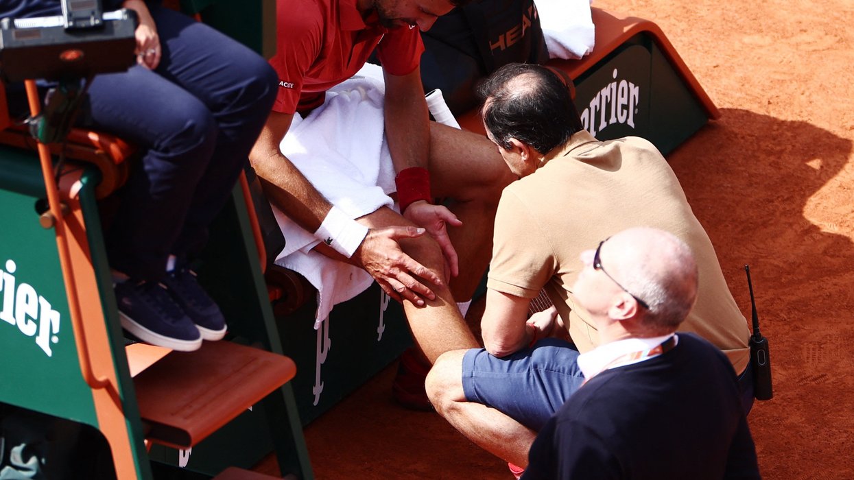 Novak Djokovic is undergoing scans on his knee