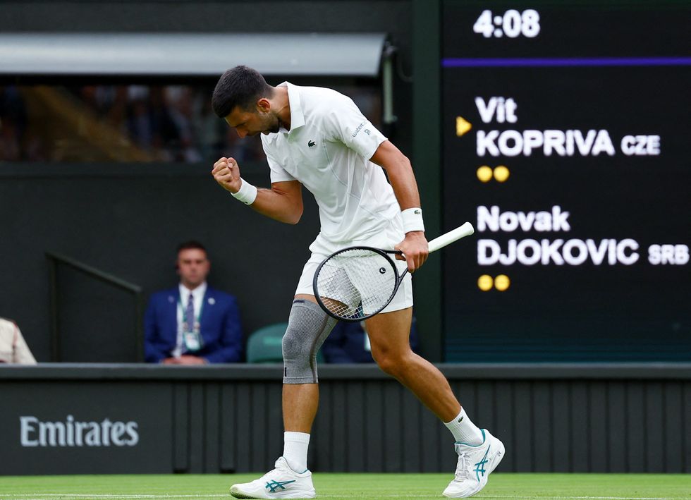 Novak Djokovic looked in cruise control against Vit Kopriva