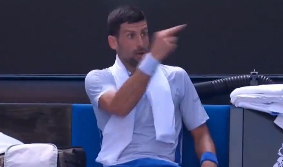 Novak Djokovic lost his cool with his own team