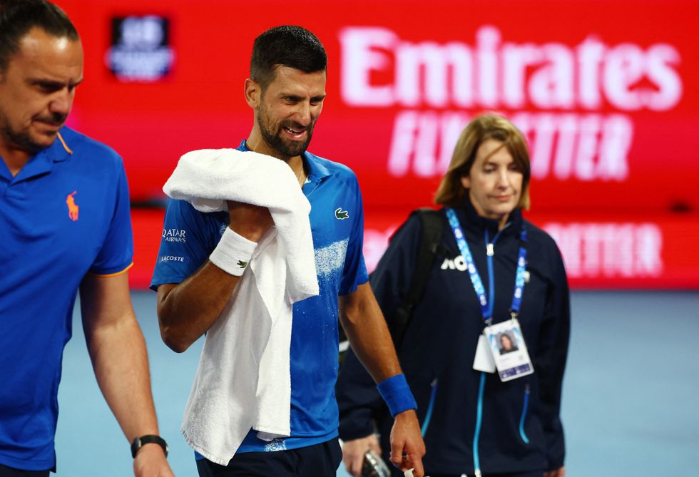 Novak Djokovic lost the opening set to Carlos Alcaraz