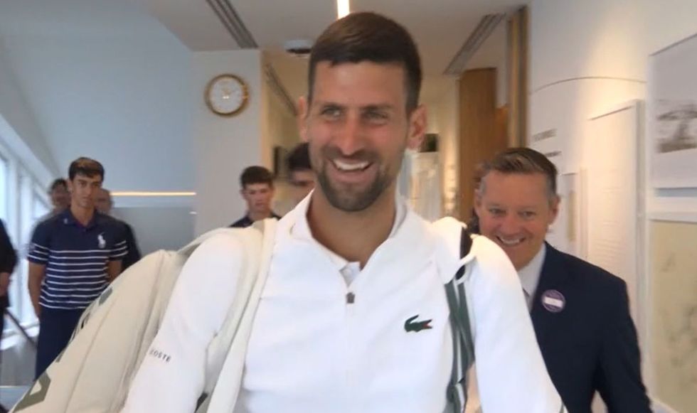 Novak Djokovic saw the funny side