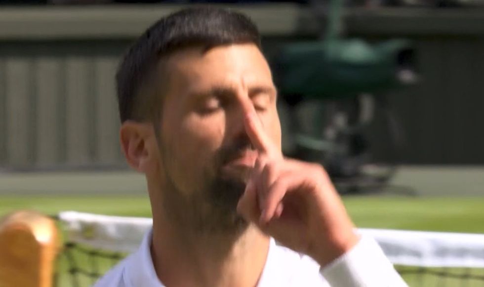 Novak Djokovic silenced the Wimbledon crowd