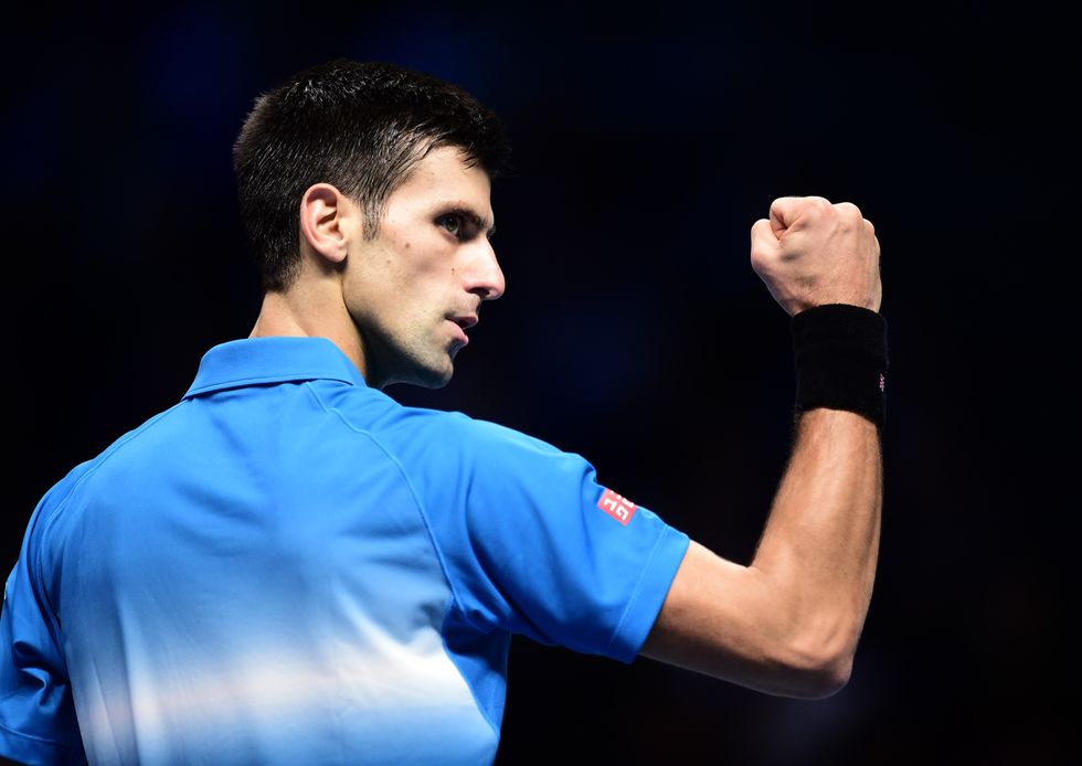 Novak Djokovic won the US Open in 2015 in front of Donald Trump