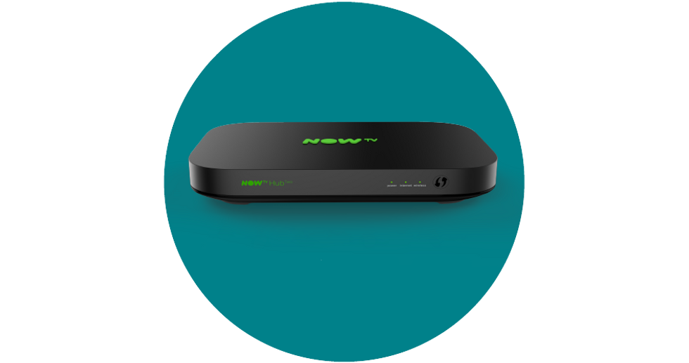 NOW Hub Two pictured with a teal background