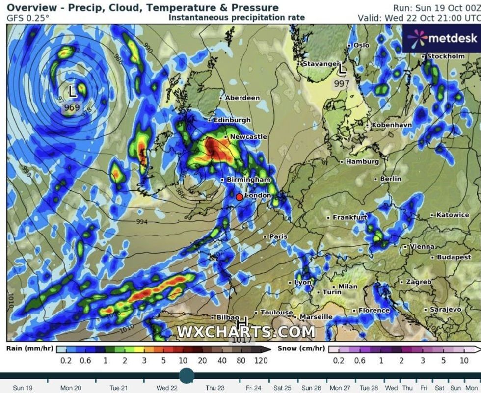 Nowhere will escape heavy rain through the coming days as coastal and exposed regions brace for damaging gusts