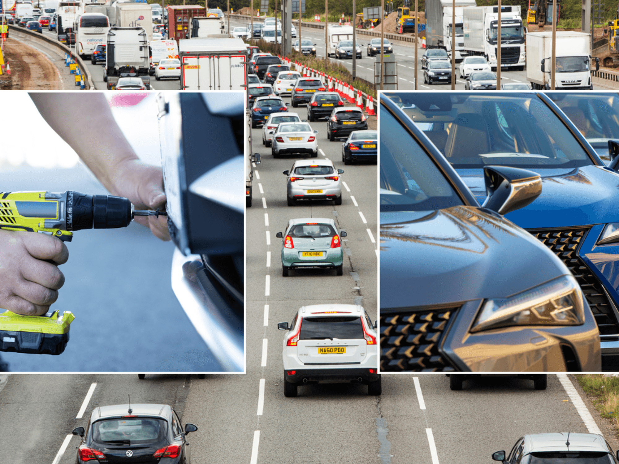 Number plate, cars and UK roads