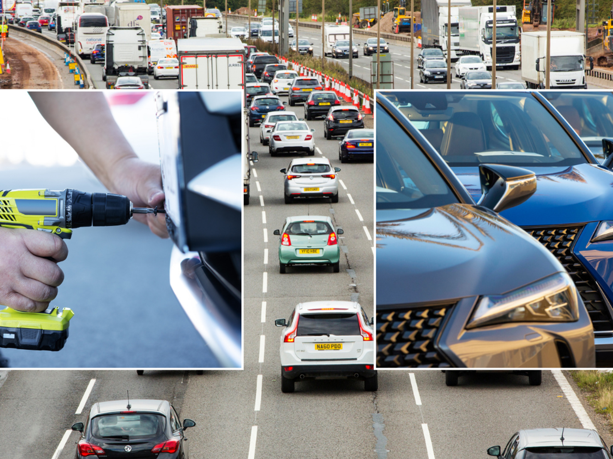 Number plate, cars and UK roads