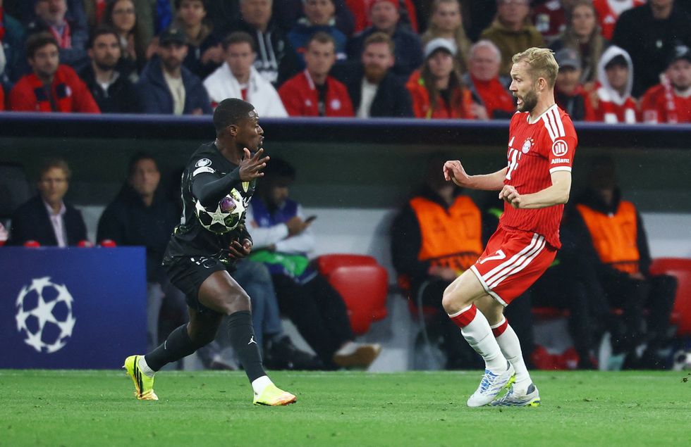 Nuno Mendes was fortunate to stay on the field in PSG's Champions League match with Bayern Munich