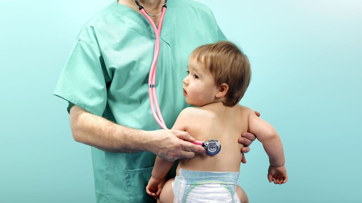 Nurse and a baby