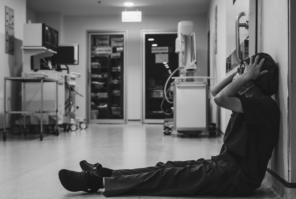 Nurse in distress