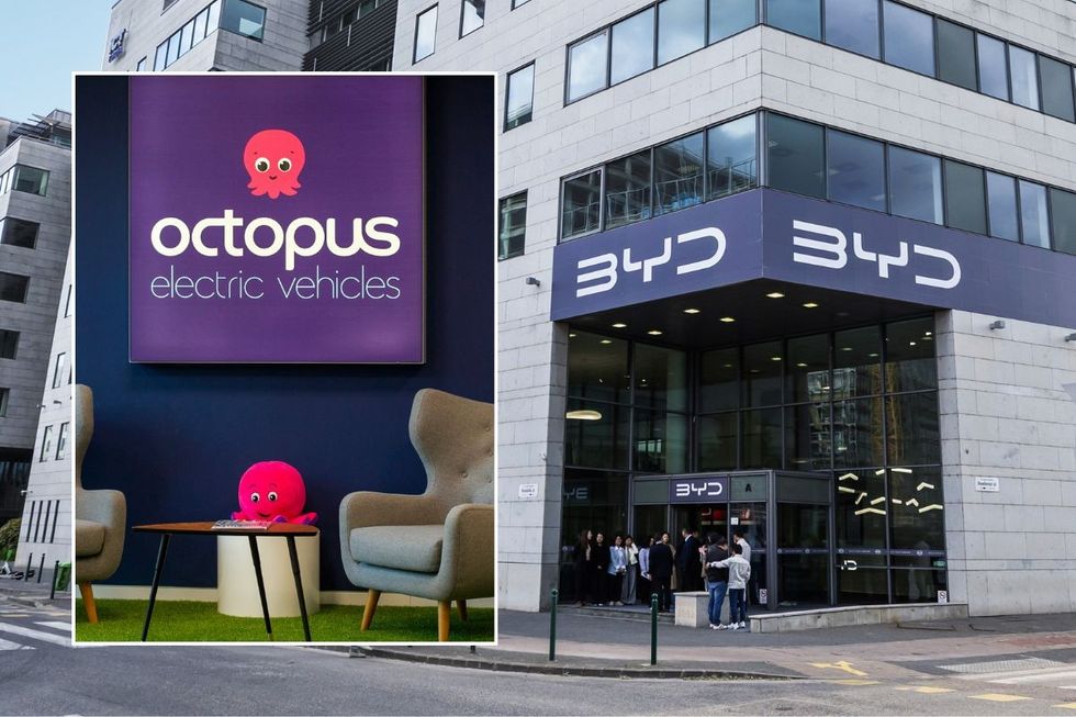 Octopus Electric Vehicles and a BYD headquarters