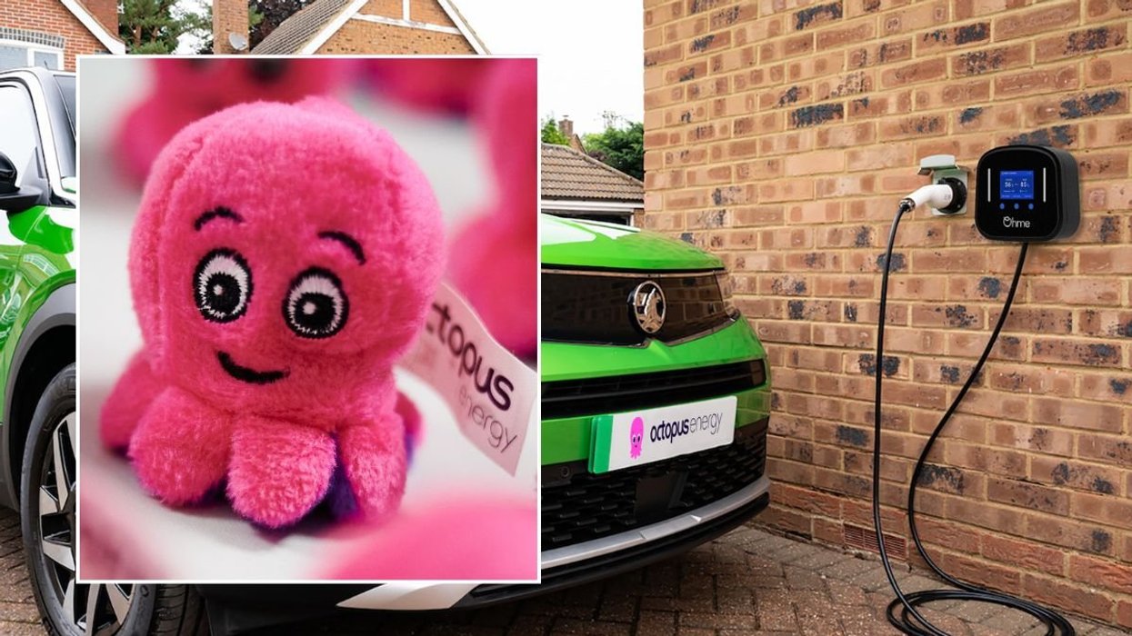 Octopus Energy logo and a Vauxhall