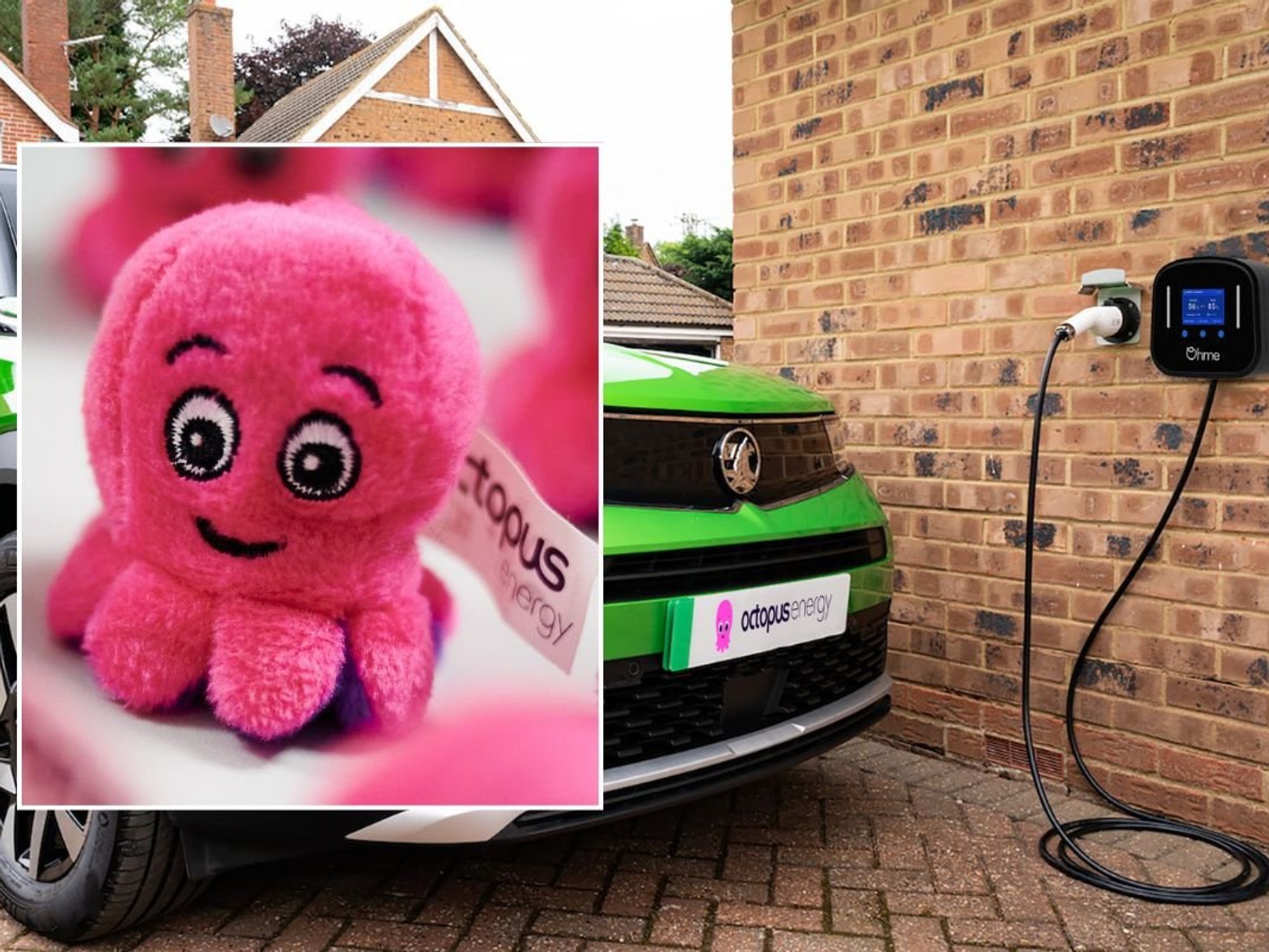 Octopus Energy logo and a Vauxhall