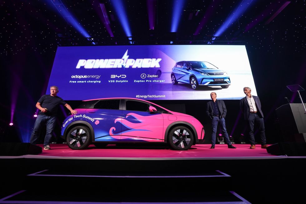 Octopus Energy unveiling the new partnership with BYD at an event earlier today