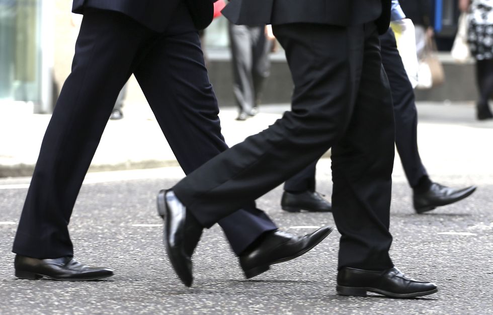 Office workers in central London.