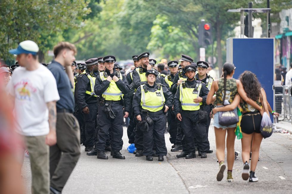 Officers at Notting Hill Carnival