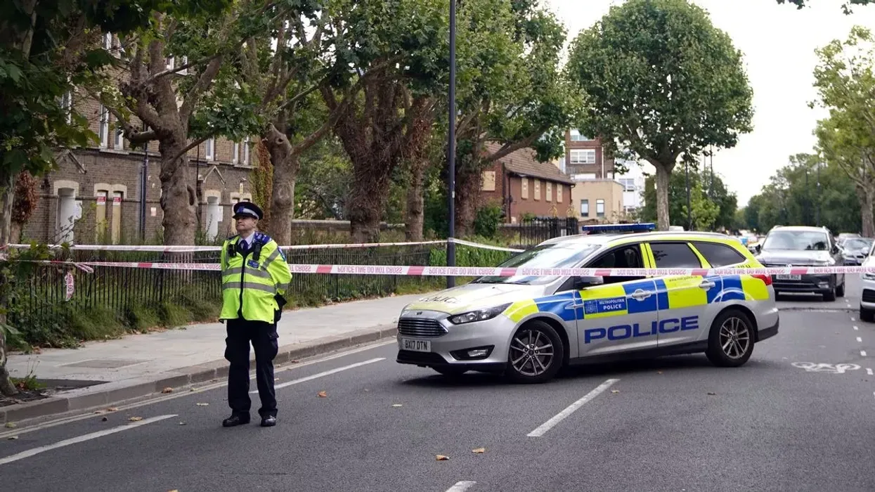 Officers at the scene after a teenager dies after being struck by train in Hammersmith