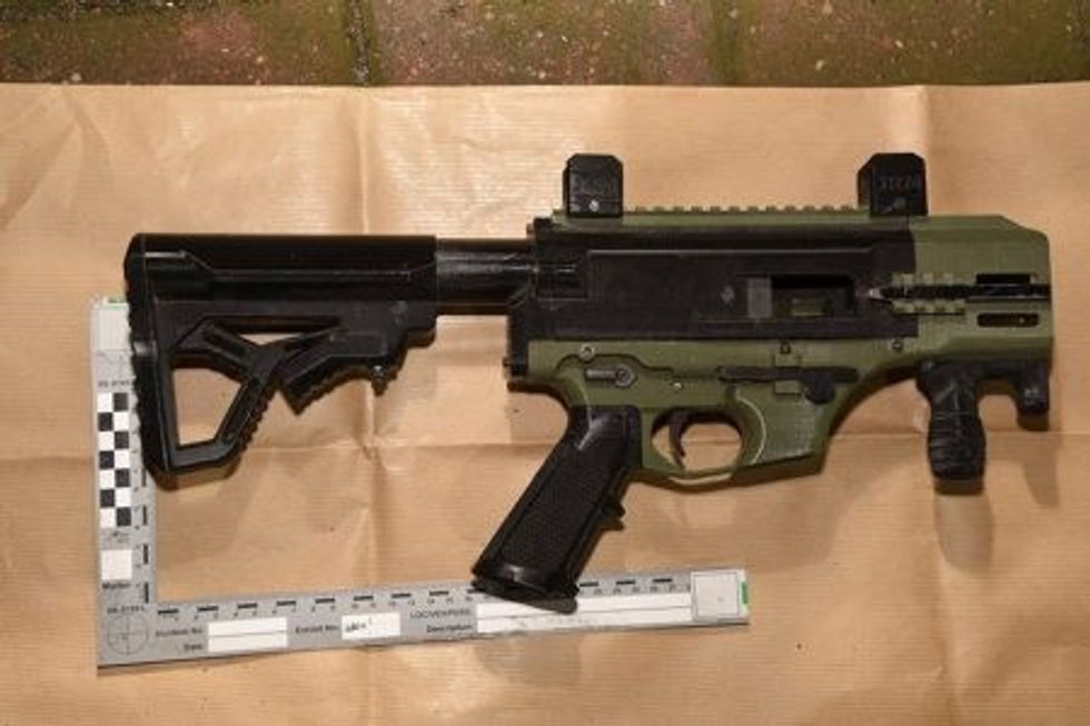 Officers found two further 3D-printed guns and around 800 rounds of 9mm ammunition