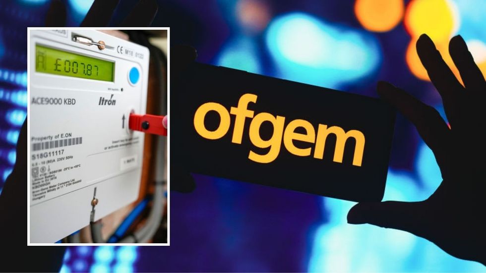 Ofgem logo and prepayment meter