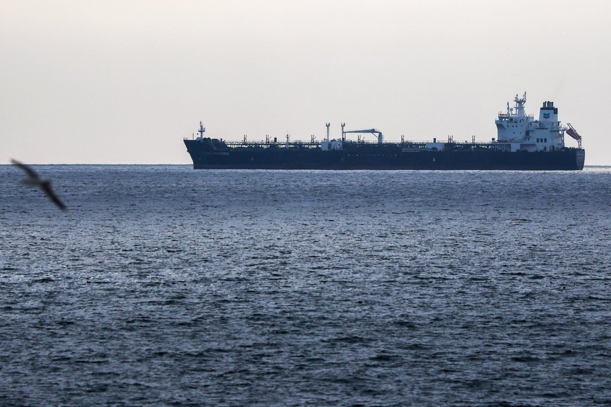 Oil tanker in the Strait of Hormuz