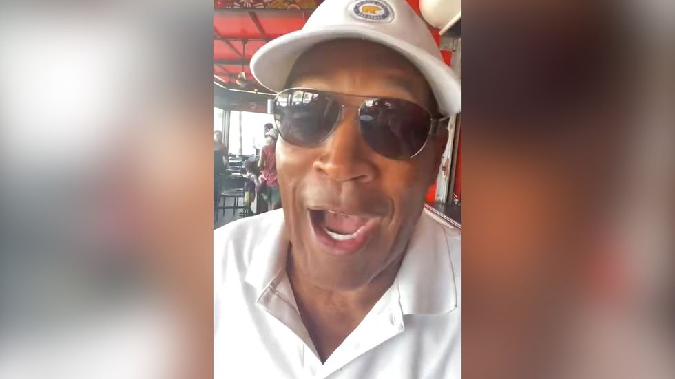 OJ Simpson posted the video on his Twitter account