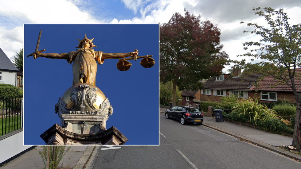 Old Bailey justice statue/Kingsdown Avenue