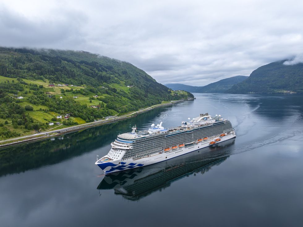 Olden, Norway, Princess Cruises ship
