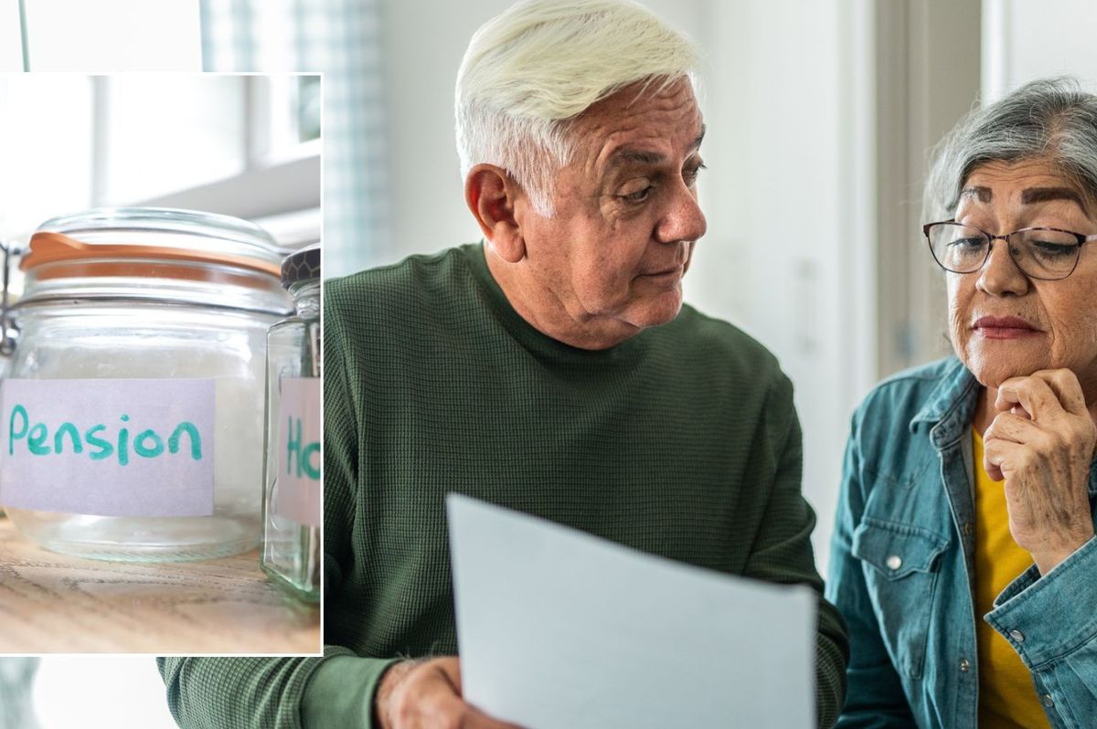Older couple and pension pot