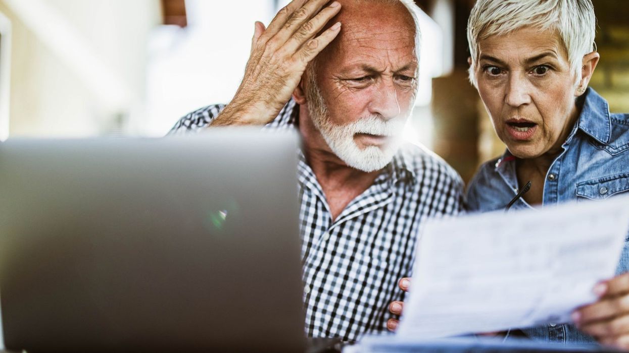 Older couple shocked