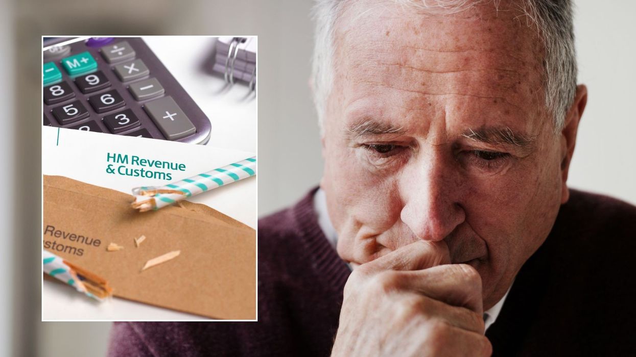 Older man and HMRC letter