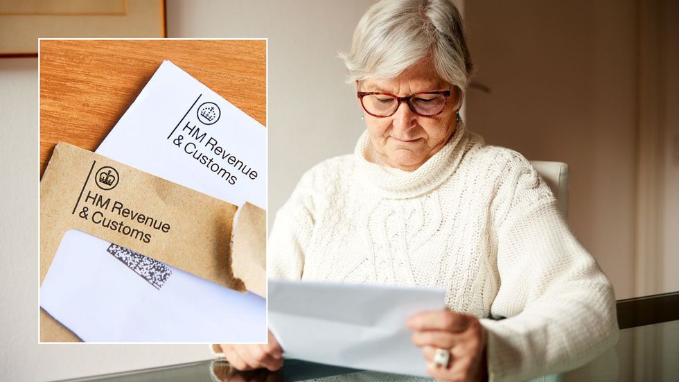 Older man and HMRC letter