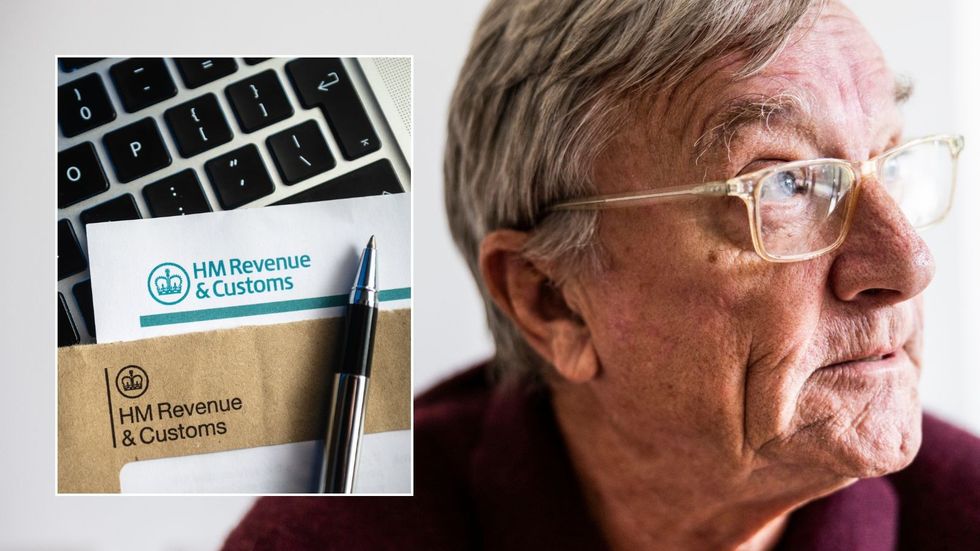 Older man and HMRC letter