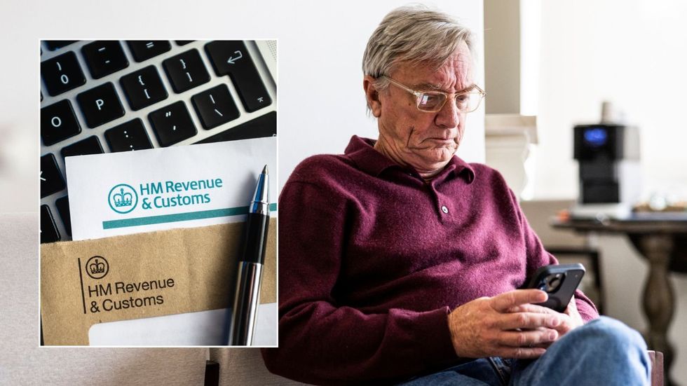 Older man and HMRC letter