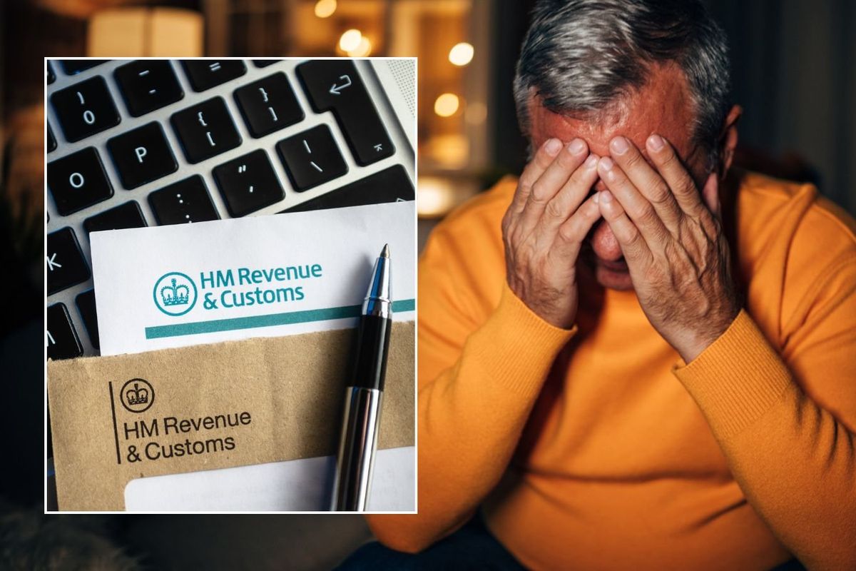 Older man and HMRC letter
