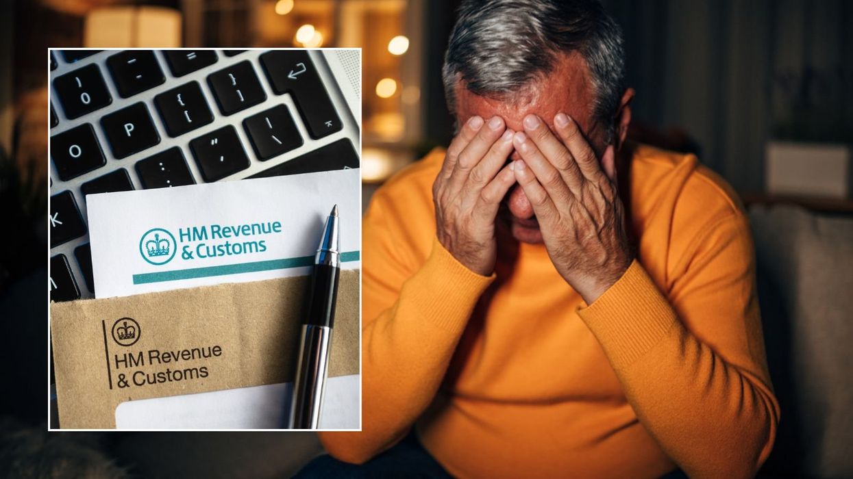 Older man and HMRC letter