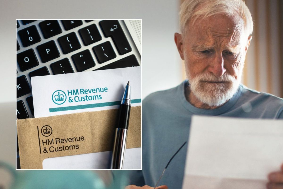 Older man and HMRC letter