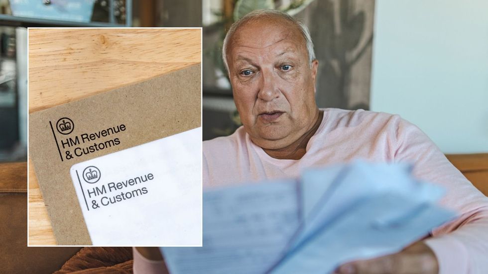 Older man and HMRC letter