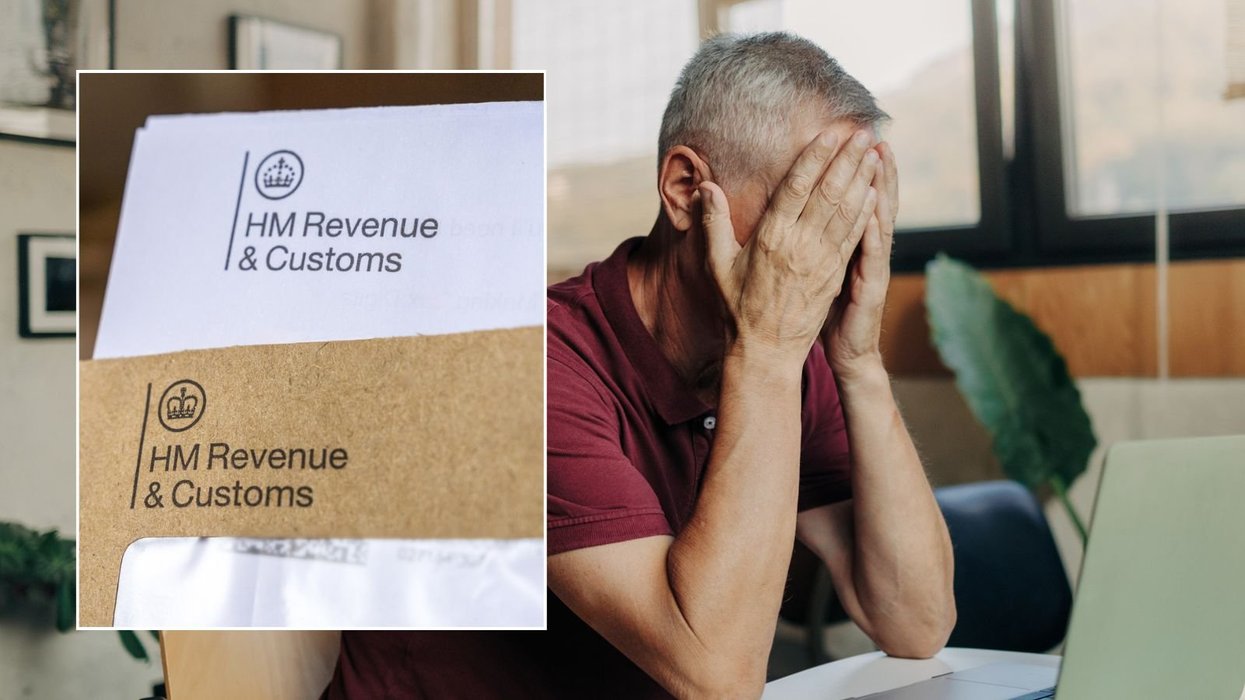 Older man and HMRC letter
