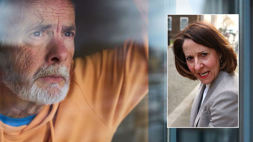 Older man and Liz Kendall