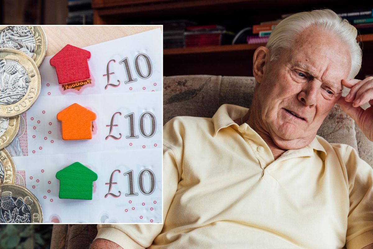 Older man and mortgage bill