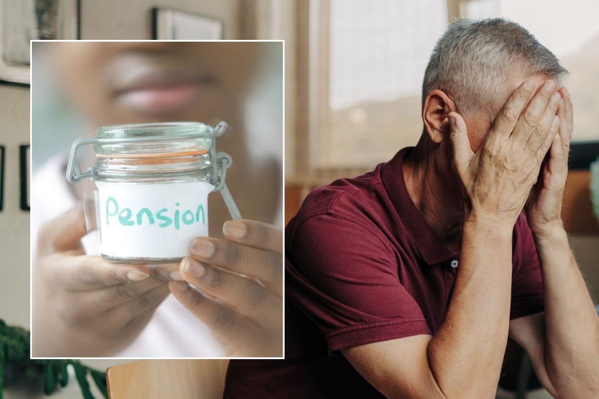 Older man and pension pot