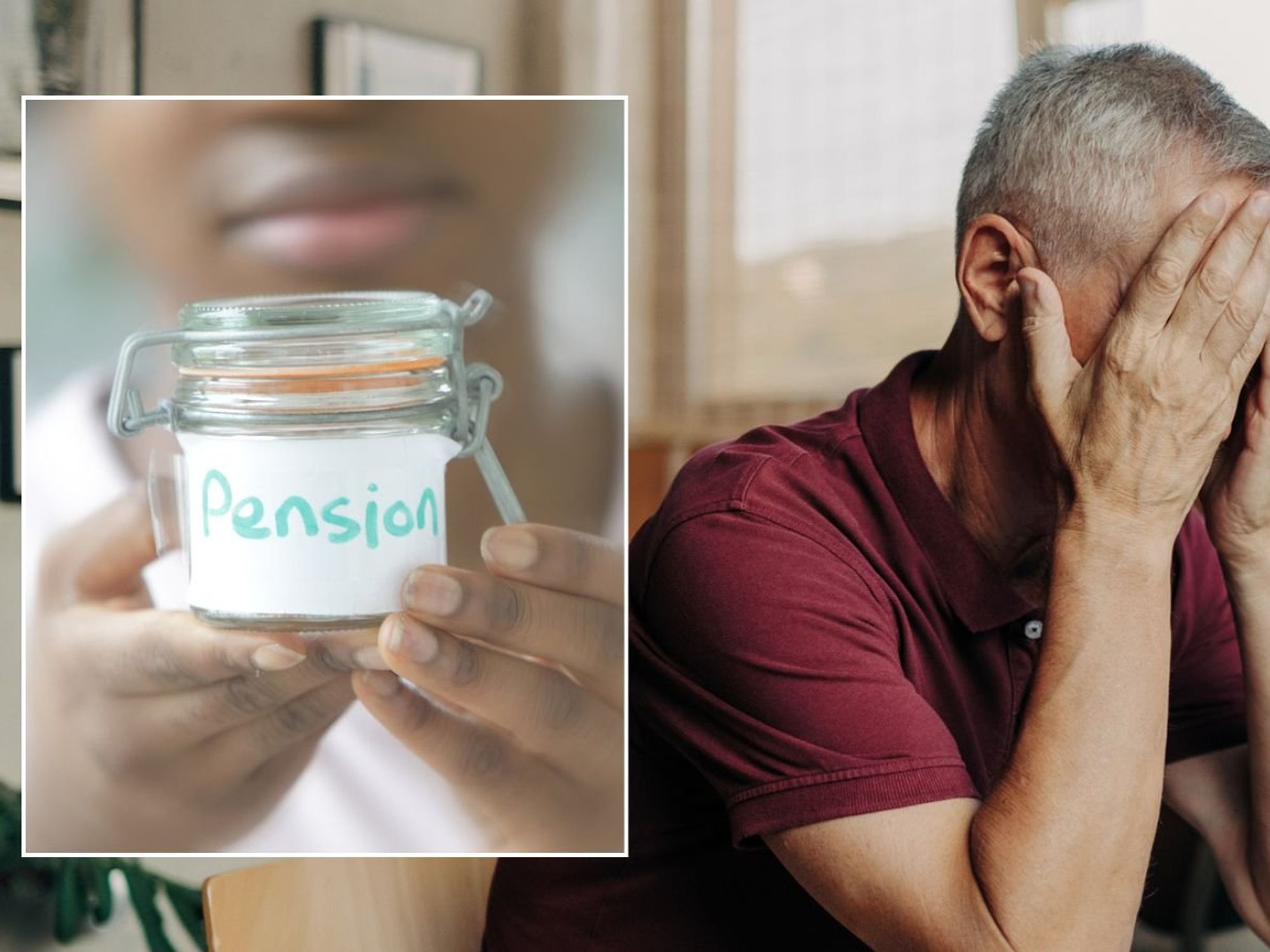 Older man and pension pot