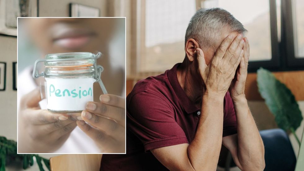 Older man and pension pot
