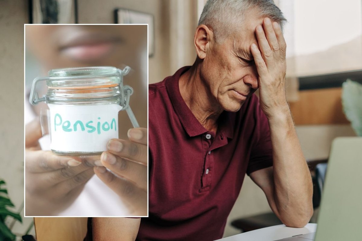 Older man and pension pot