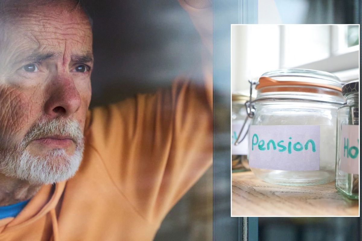 Older man and pension pot