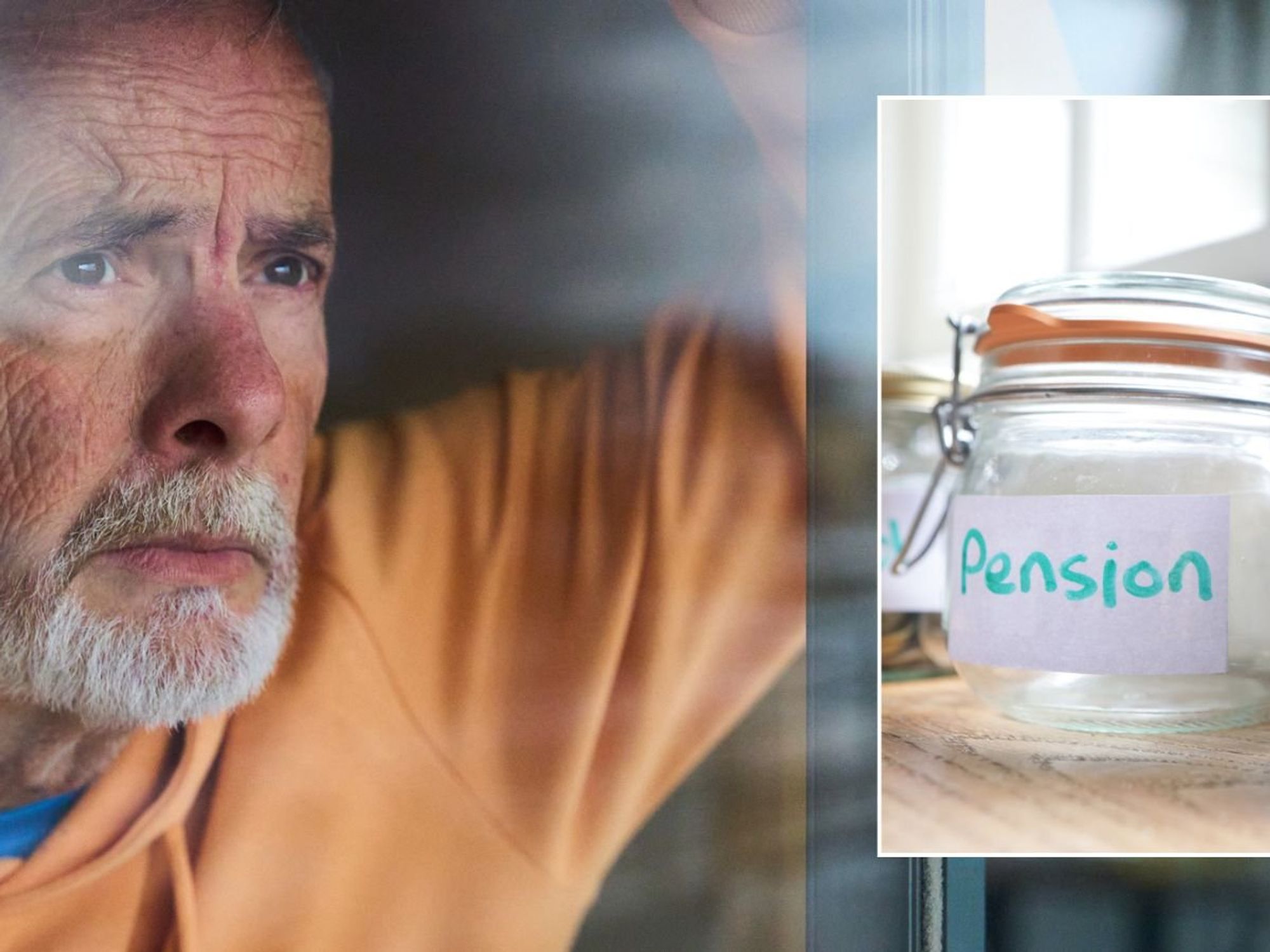 Older man and pension pot